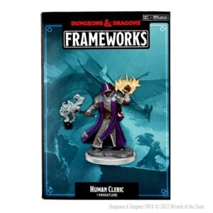 Wizkids D&D Frameworks Unpainted Miniatures Wave 1 Human Cleric Male 75071