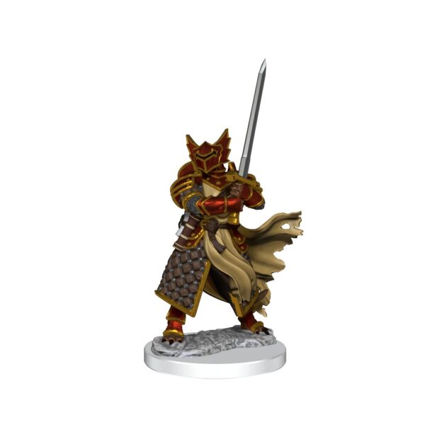 Wizkids D&D Frameworks Unpainted Miniatures Wave 1 Dragonborn Paladin Male 75022