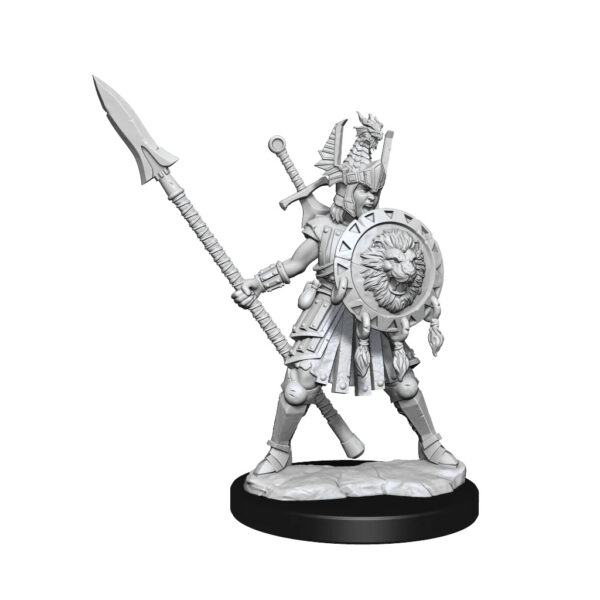 Wizkids D&D Frameworks Unpainted Miniatures Wave 1 Human Fighter Female 75025
