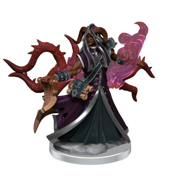 Wizkids D&D Frameworks Unpainted Miniatures Wave 1 Tiefling Warlock Male 75034