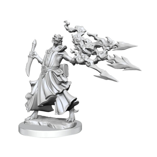 Wizkids D&D Frameworks Unpainted Miniatures Wave 1 Dragonborn Sorcerer Female 75035