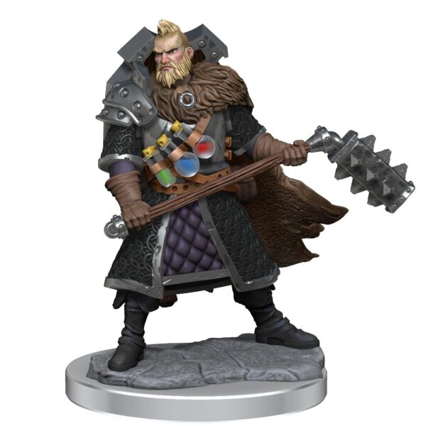 Wizkids D&D Frameworks Unpainted Miniatures Wave 1 Human Fighter Male 75013