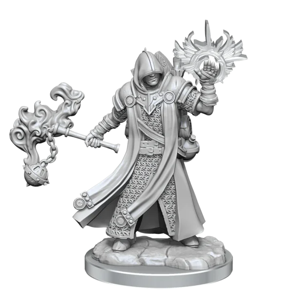 Wizkids D&D Frameworks Unpainted Miniatures Wave 1 Human Cleric Male 75071