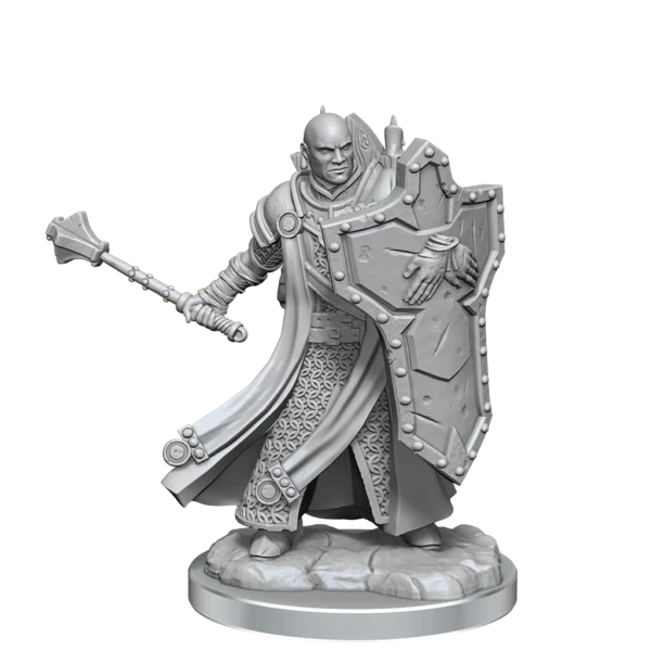 Wizkids D&D Frameworks Unpainted Miniatures Wave 1 Human Cleric Male 75071