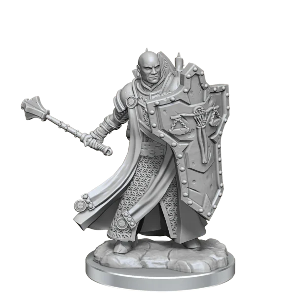 Wizkids D&D Frameworks Unpainted Miniatures Wave 1 Human Cleric Male 75071
