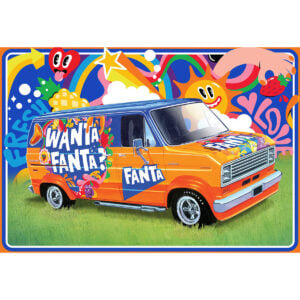 AMT 1977 Ford Custom Van Fanta 1/25 Scale 1471