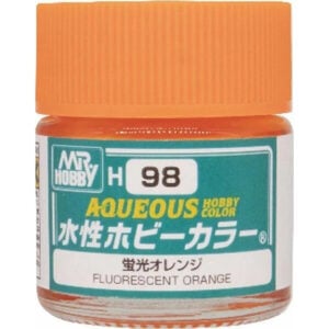 Mr Hobby Aqueous H98 Fluorescent Orange Primary