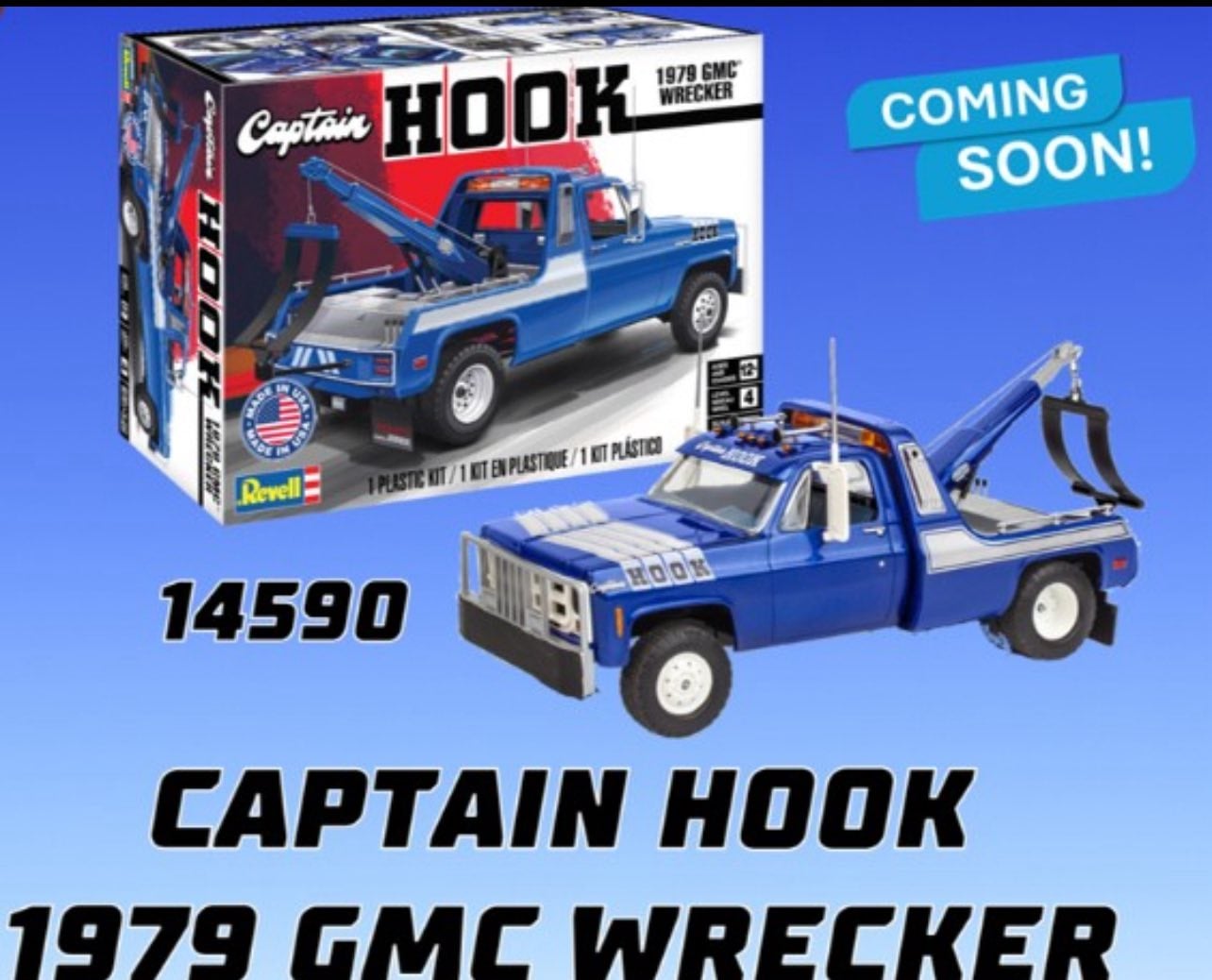 Revell 1979 GMC Wrecker Captain Hook 1/25 Scale 85-4590 14590