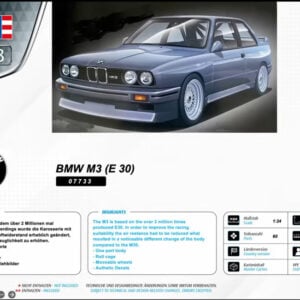 Revell Germany BMW M3 E30 1/24 Scale 07733