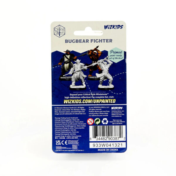 Wizkids Critical Role Unpainted Miniatures Wave 1 Bugbear Fighter Male 90387