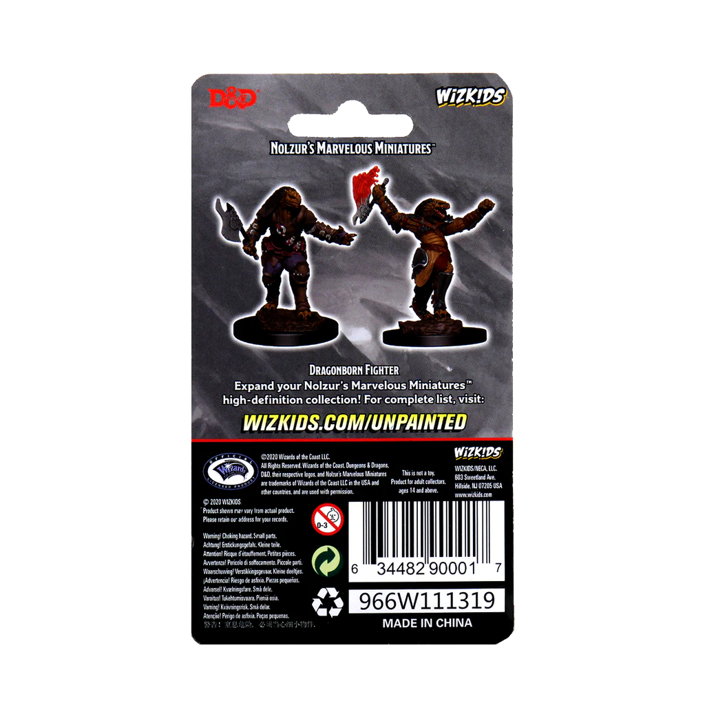 Wizkids D&D Nolzurs Marvelous Unpainted Miniatures Wave 11 Female Dragonborn Fighter 90001