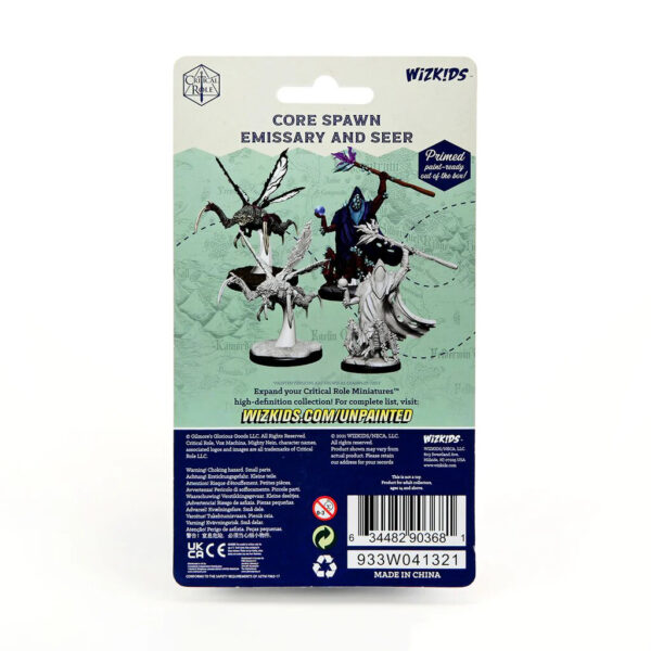 Wizkids Critical Role Unpainted Miniatures Wave 1 Core Spawn Emissary and Seer 90368