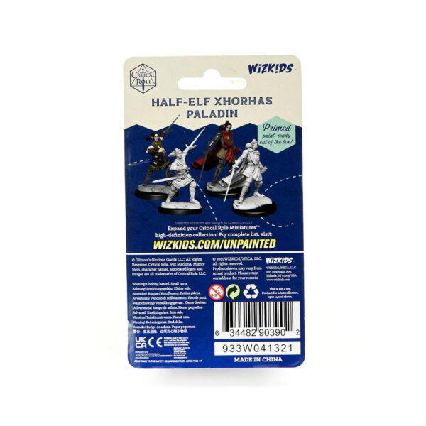 Wizkids Critical Role Unpainted Miniatures Wave 1 Half-Elf Xhorhas Paladin 90390