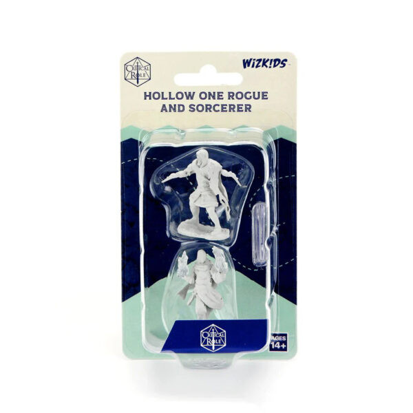 Wizkids Critical Role Unpainted Miniatures Wave 1 Hollow One Rogue and Sorcerer Male 90380