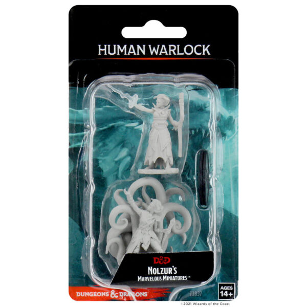 Wizkids D&D Nolzurs Marvelous Unpainted Miniatures Wave 10 Female Human Warlock 73837