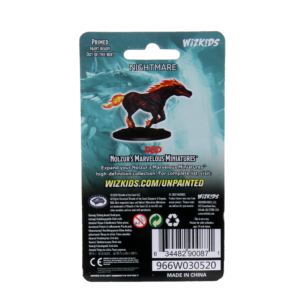Wizkids D&D Nolzurs Marvelous Unpainted Miniatures Wave 12 Nightmare 90087