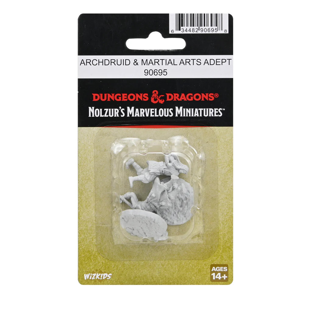 Wizkids D&D Nolzurs Marvelous Unpainted Miniatures Wave 24 Archdruid and Martial Arts Adept 90695