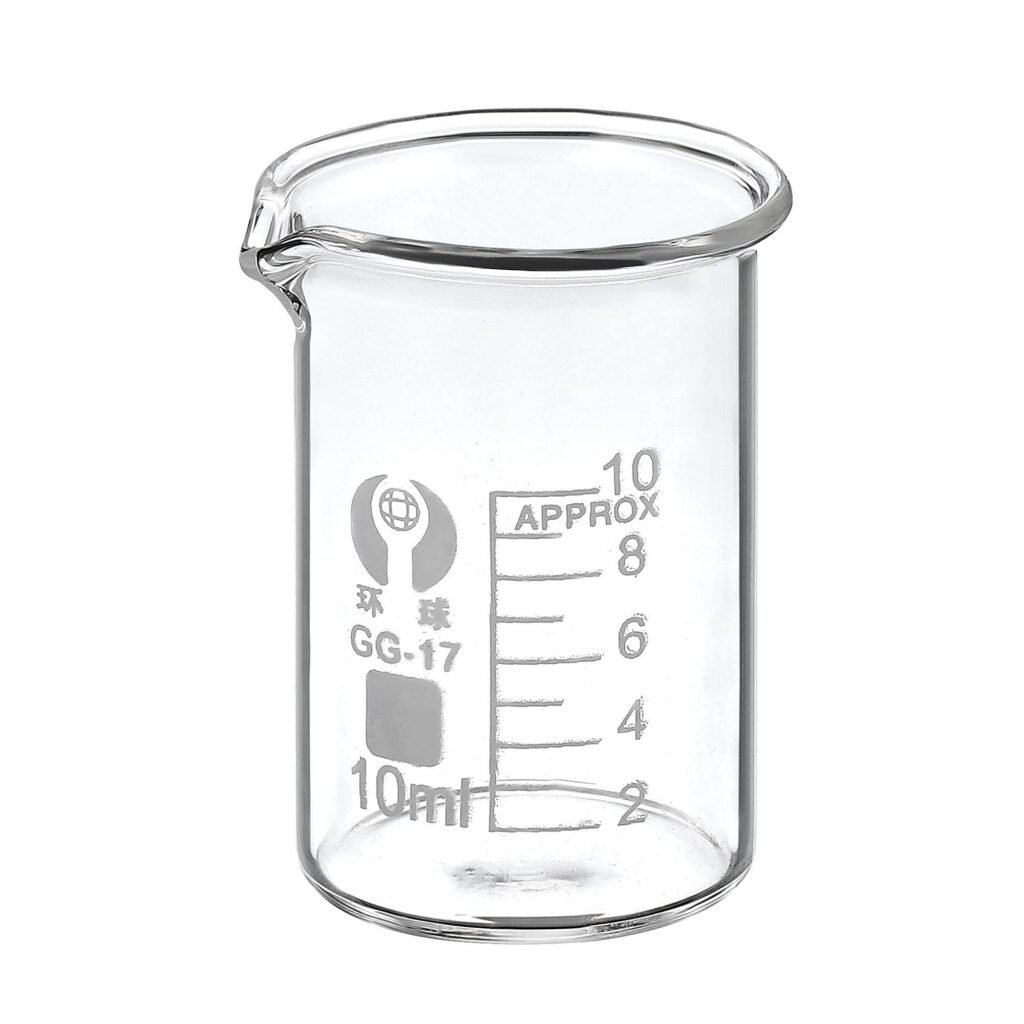 Borosilicate Graduated Lab Measuring Beaker 10ml