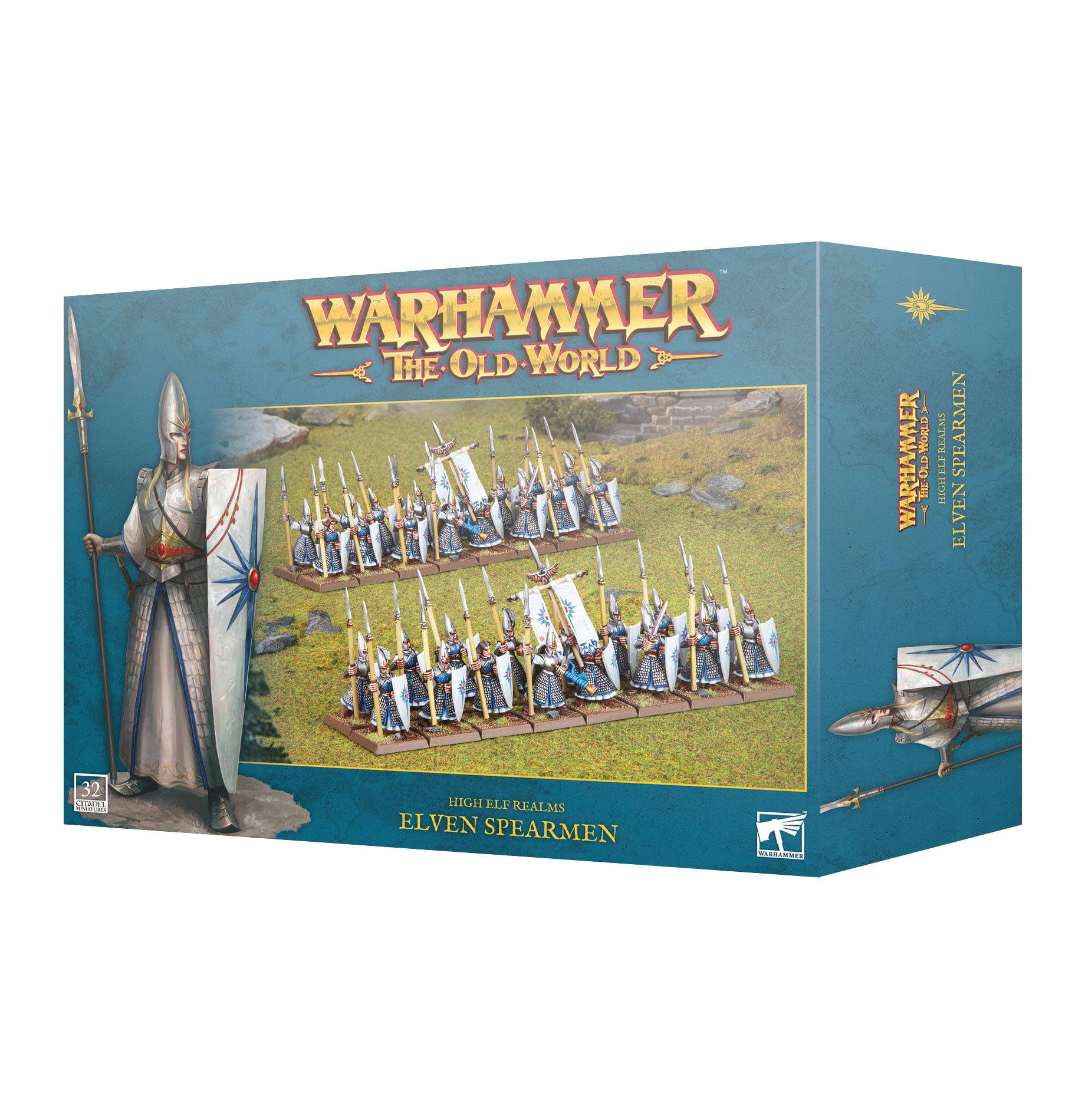 Warhammer The Old World High Elf Realms Elven Spearmen 13-15 Box