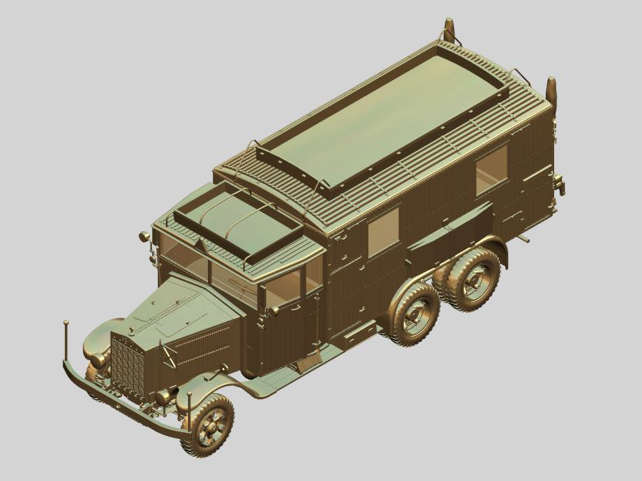 ICM Krupp L3H163 Kfz.72 WWII German Radio Communication Truck 1/35 Scale 35462