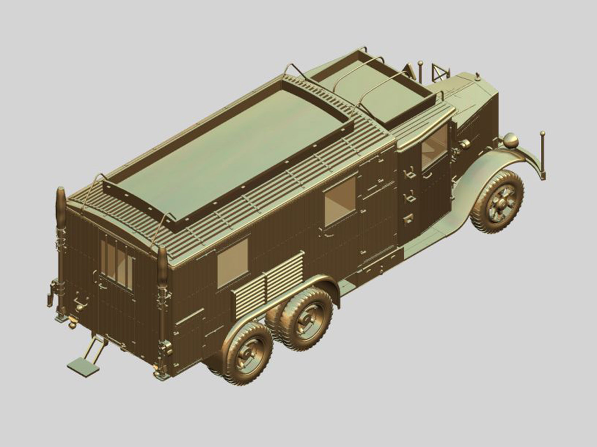 ICM Krupp L3H163 Kfz.72 WWII German Radio Communication Truck 1/35 Scale 35462