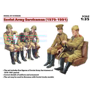 ICM Soviet Army Servicemen 1979-1991 with 5 Figures 1/35 Scale 35636