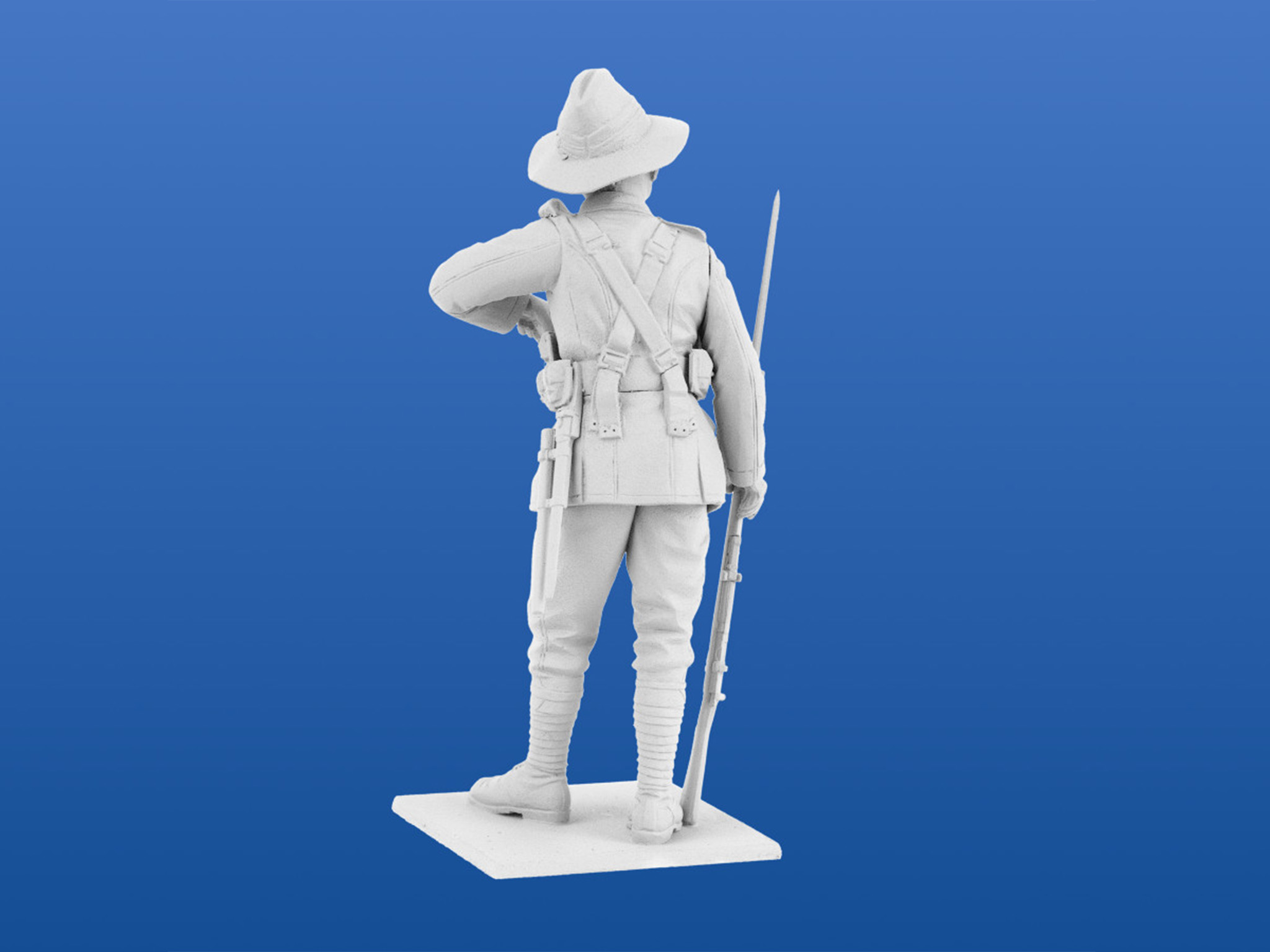 ICM ANZAC Infantry 1915 with 4 Figures 1/35 Scale 35685
