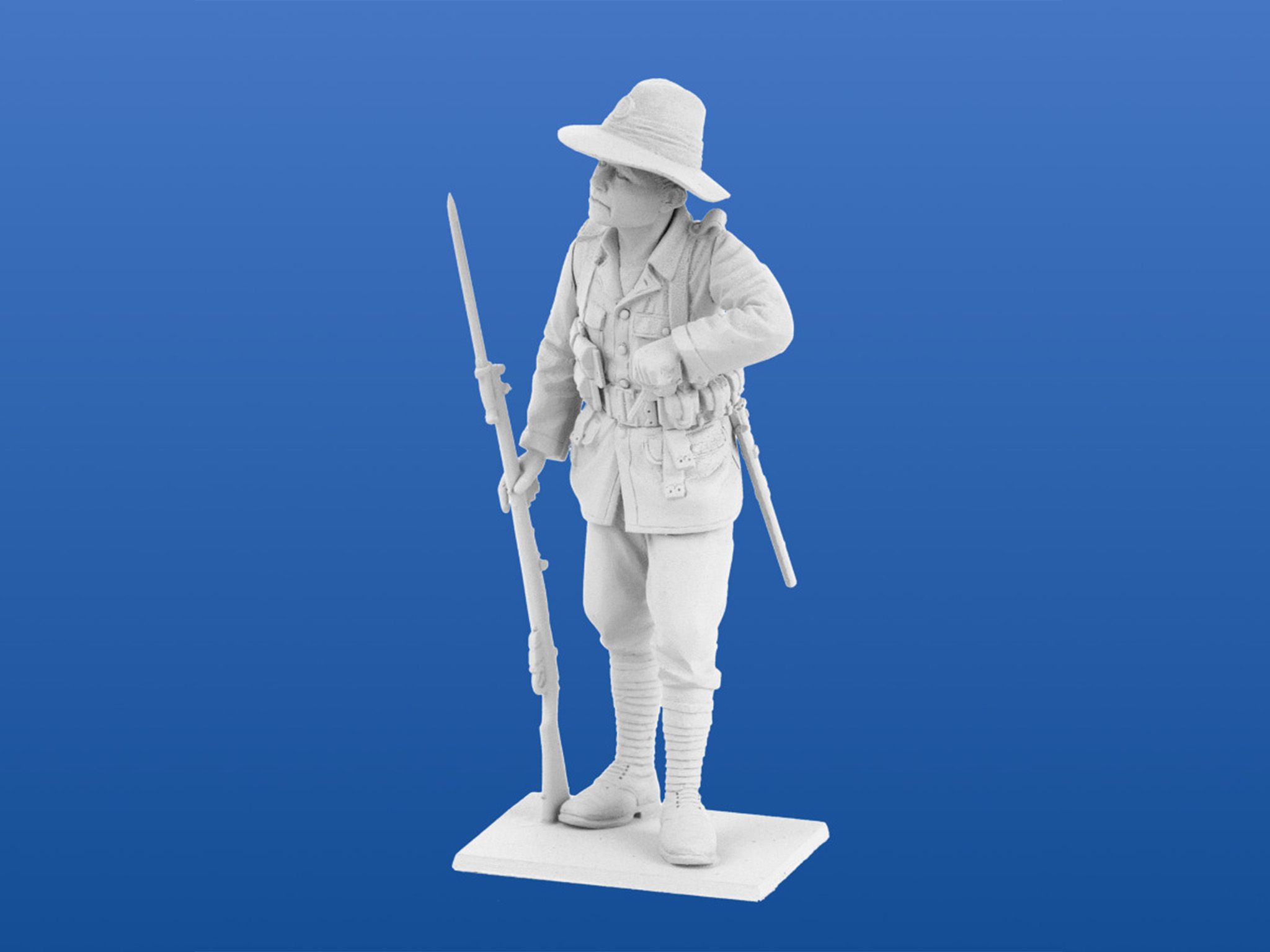 ICM ANZAC Infantry 1915 with 4 Figures 1/35 Scale 35685