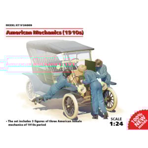 ICM American mechanics 1910s with 3 Figures 1/24 Scale 24009