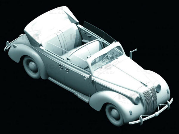 ICM Admiral Cabriolet WWII German Passenger Car 1/24 Scale 24021
