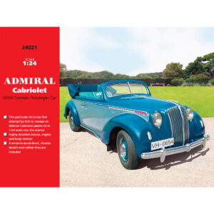 ICM Admiral Cabriolet WWII German Passenger Car 1/24 Scale 24021