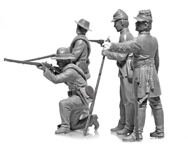 ICM American Civil War Confederate Infantry Set #1 1/35 Scale 35021