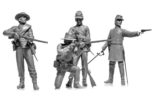 ICM American Civil War Confederate Infantry Set #1 1/35 Scale 35021