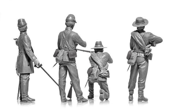 ICM American Civil War Confederate Infantry Set #1 1/35 Scale 35021