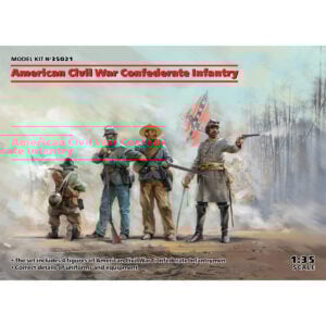ICM American Civil War Confederate Infantry Set #1 1/35 Scale 35021
