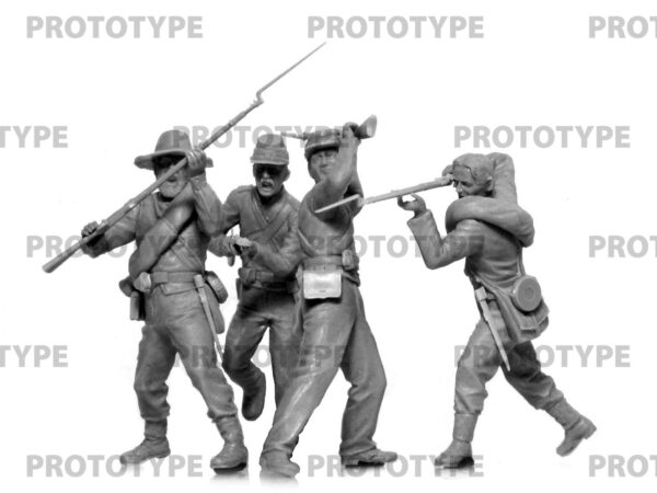 ICM American Civil War Confederate Infantry Set #2 1/35 Scale 35024