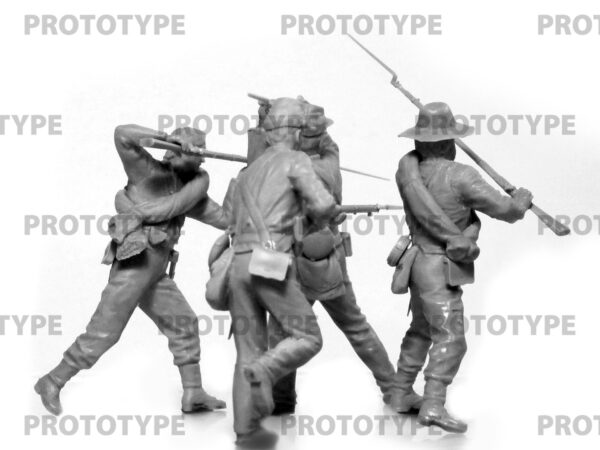 ICM American Civil War Confederate Infantry Set #2 1/35 Scale 35024