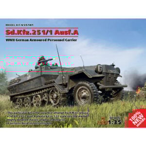 ICM Sd.Kfz.251/1 Ausf.A WWII German Armoured Personnel Carrier 1/35 Scale 35101