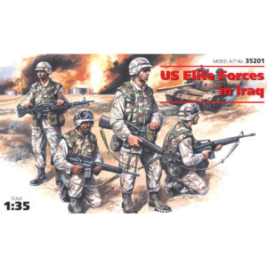 ICM US Elite Forces in Iraq 4 Figures - 4 Soldiers 1/35 Scale 35201