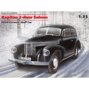 ICM Kapitan 2-door Saloon WWII German Staff Car 1/35 Scale 35476