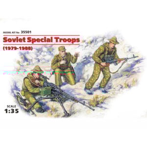 ICM Soviet Special Troops 1979-1988 with 3 Figures - 1 Officer 2 Soldiers 1/35 Scale 35501