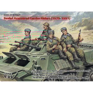 ICM Soviet Armored Carrier Riders 1979-1991 with 4 Figures 1/35 Scale 35637
