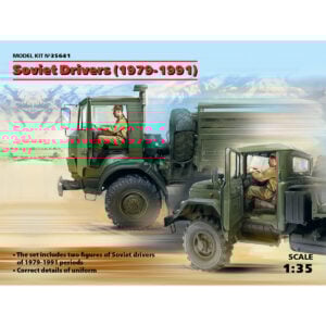 ICM Soviet Drivers 1979-1991 with 2 Figures 1/35 Scale 35641
