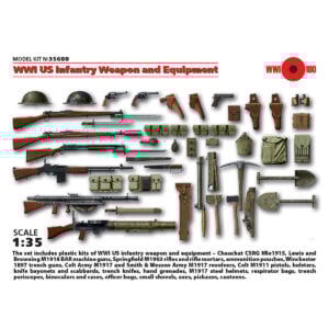 ICM WWI US Infantry Weapon and Equipment 1/35 Scale 35688