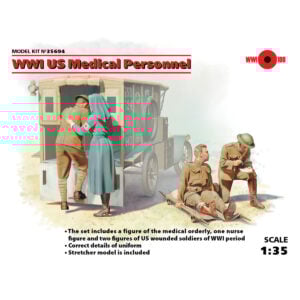 ICM WWI US Medical Personnel with 4 Figures 1/35 Scale 35694