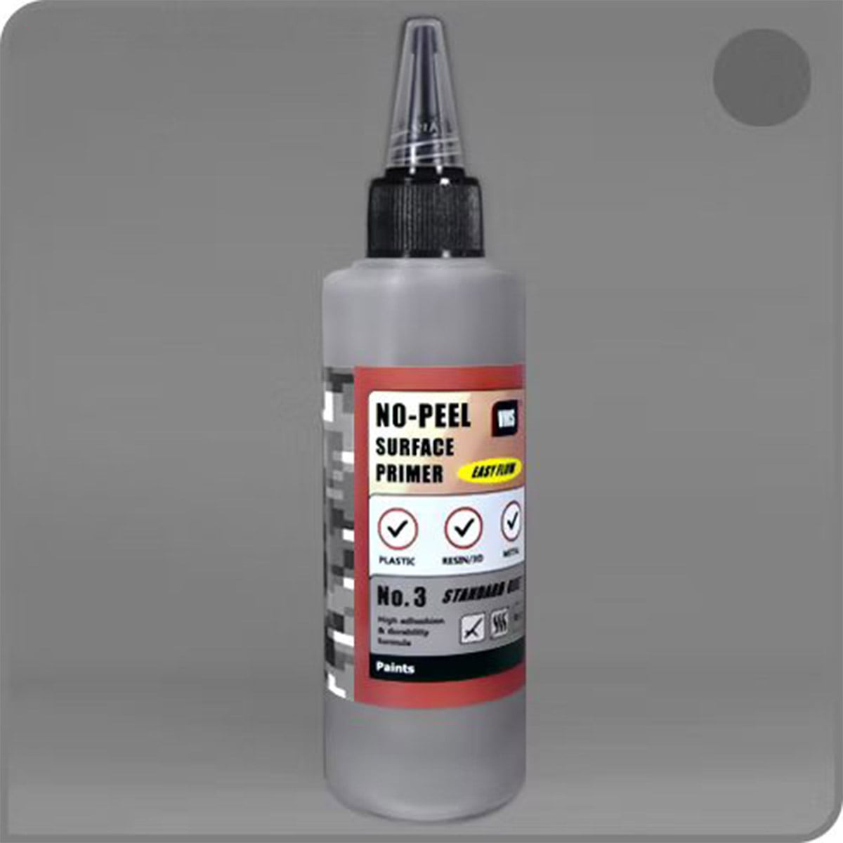 VMS No-Peel Surface Primer No 3 Standard Grey 100ml PR03