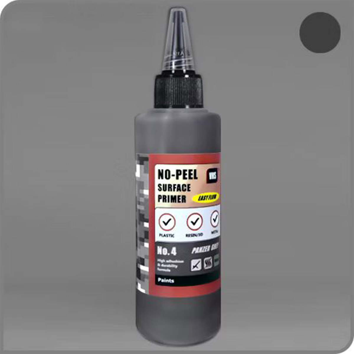 VMS No-Peel Surface Primer No 4 Panzer Grey 100ml PR04