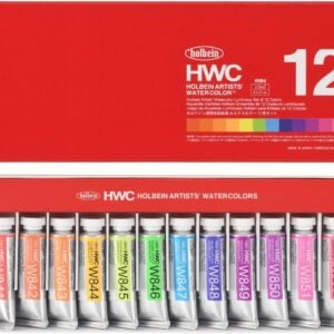 Holbein Transparent Watercolour Luminous Color Set of 12 Colors 15ml W894