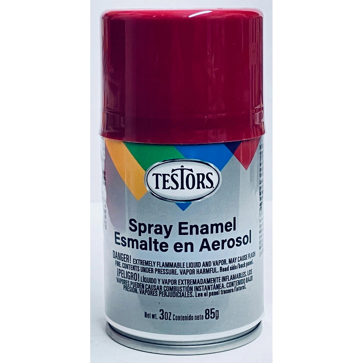 Testors Enamel Spray Paint Dark Red Gloss 3oz 1204T
