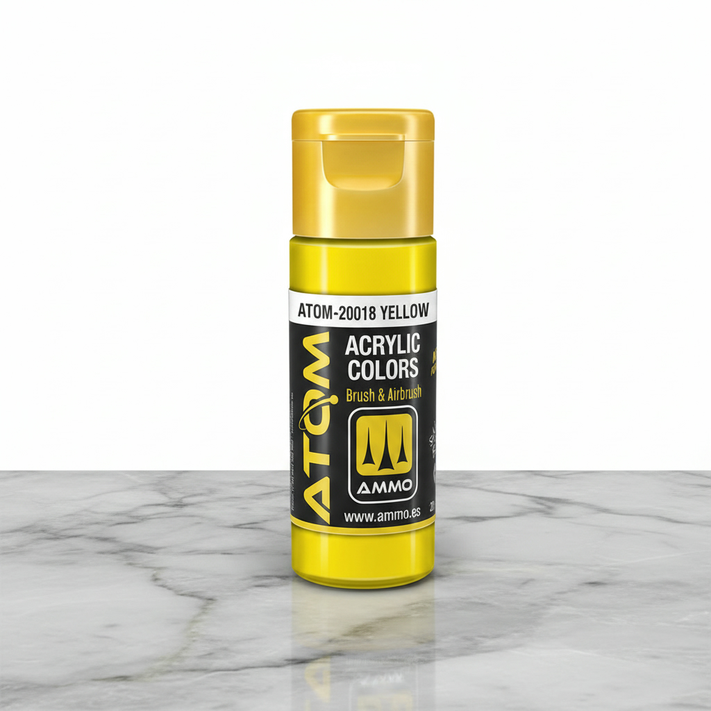ATOM Color Acrylic Paint Yellow ATOM-20018